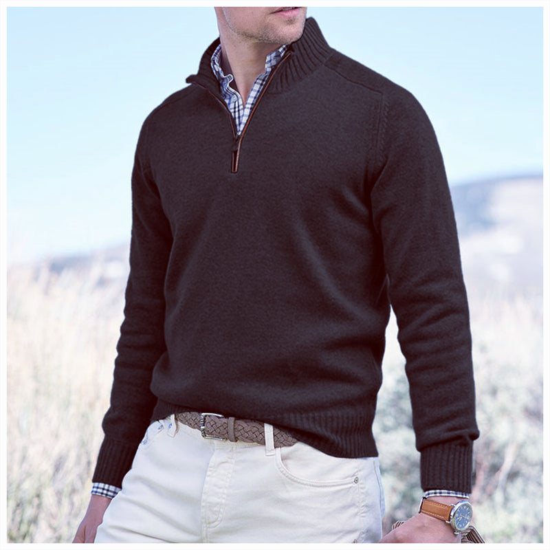 Loookus - Men's Quarter Zip Sweaters