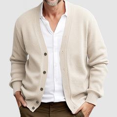 Loookus - Men's Classic Casual Long Sleeve Knit Cardigan