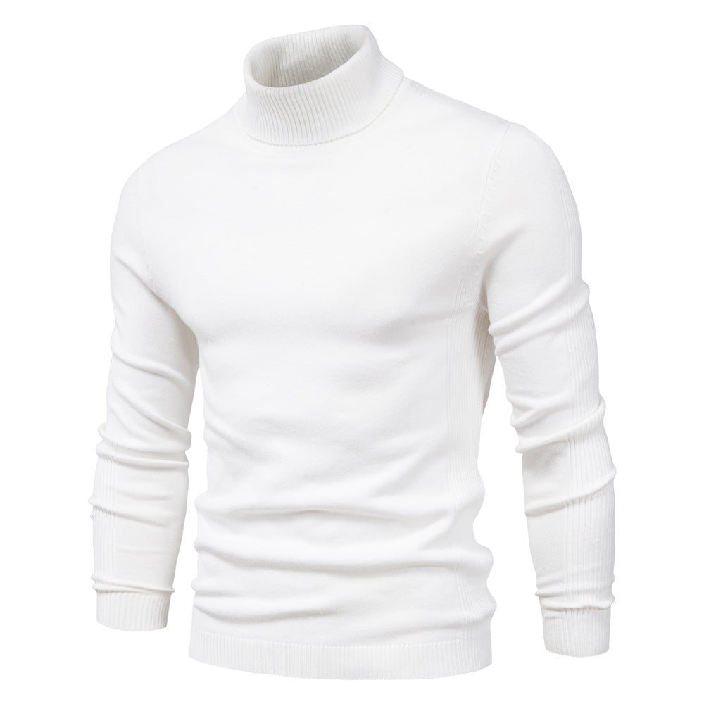 Loookus - Men's Turtleneck Basic Cashmere Base Sweater