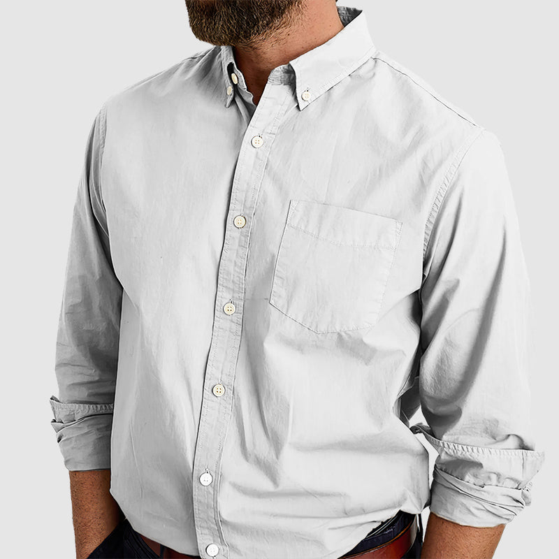 Loookus - Men's combed cotton anti-wrinkle shirt