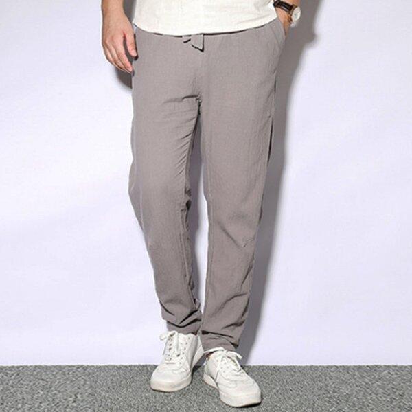 Loookus - Men's casual linen beam pants