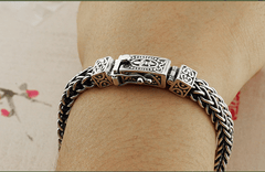 Loookus - 925 Silver men's vintage personality bracelet