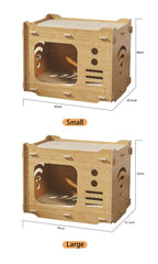 Loookus - Durable Double-layer Corrugated Cat Scratcher and House