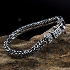 Loookus - 925 Silver men's vintage personality bracelet