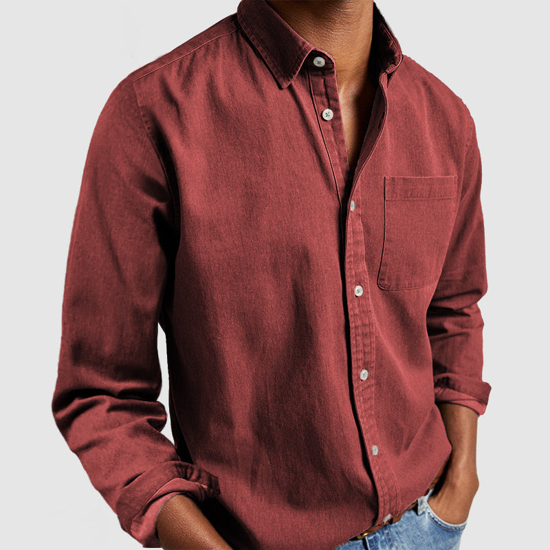 Loookus - Gentleman's Casual Cotton Basic Shirt