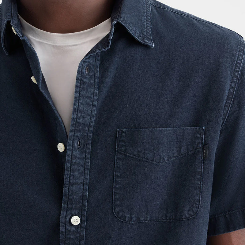 Loookus - Men's Denim Short Sleeve Shirt