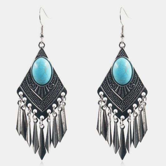 Loookus - Tassel diamond metal Earrings