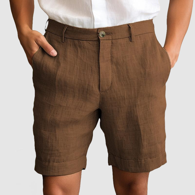 Loookus - Gentleman's Casual Cotton Linen Shorts