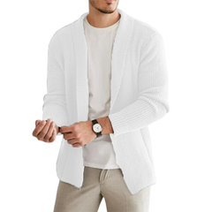 Loookus - Men's Classic Casual Lapel Long Sleeve Cashmere Knit Cardigan