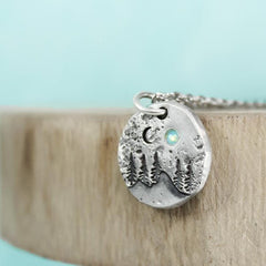 Loookus - Mountain Necklace - Moonlight Necklace - Nature Necklace