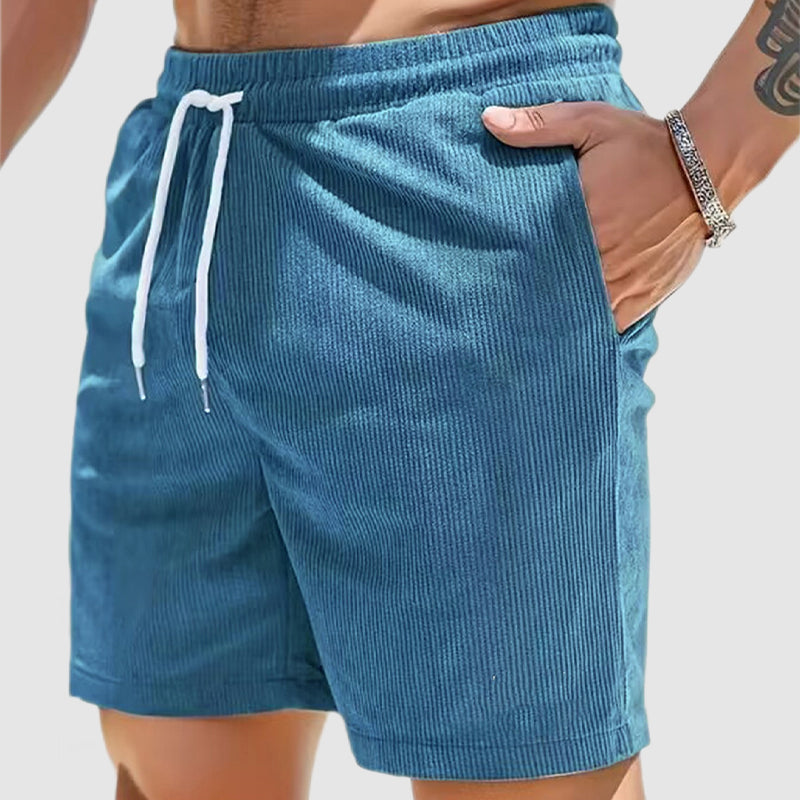 Loookus - Men's Casual Corduroy Seaside Beach Shorts