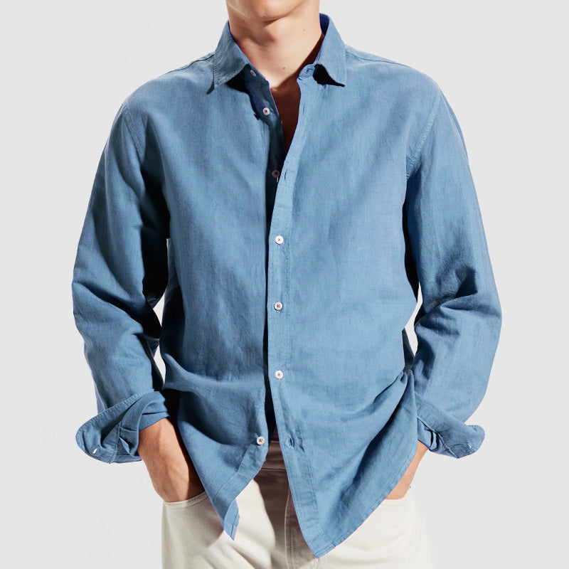 Loookus - Men's Casual Regular Fit Soft Cotton Shirt