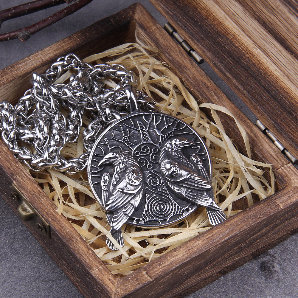 Loookus - Huginn and Muninn Pendant