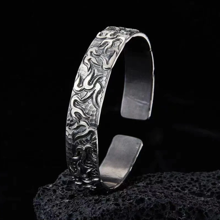 Loookus - 925 Silver energy flame Bracelet