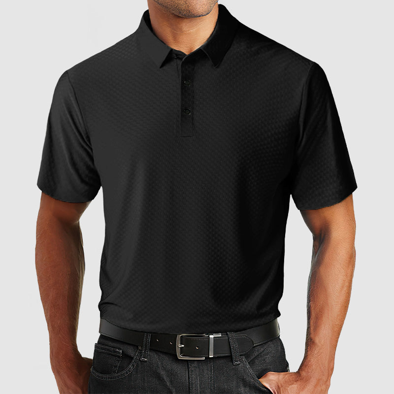 Loookus - Gentleman's High Quality Ice Silk Textured Polo Shirt