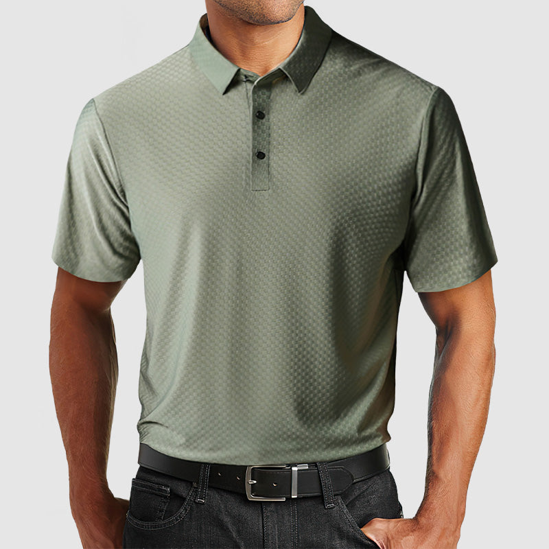 Loookus - Gentleman's High Quality Ice Silk Textured Polo Shirt