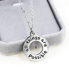 LoookusMustard Seed Faith Multiple Styles Move Mountains Necklace