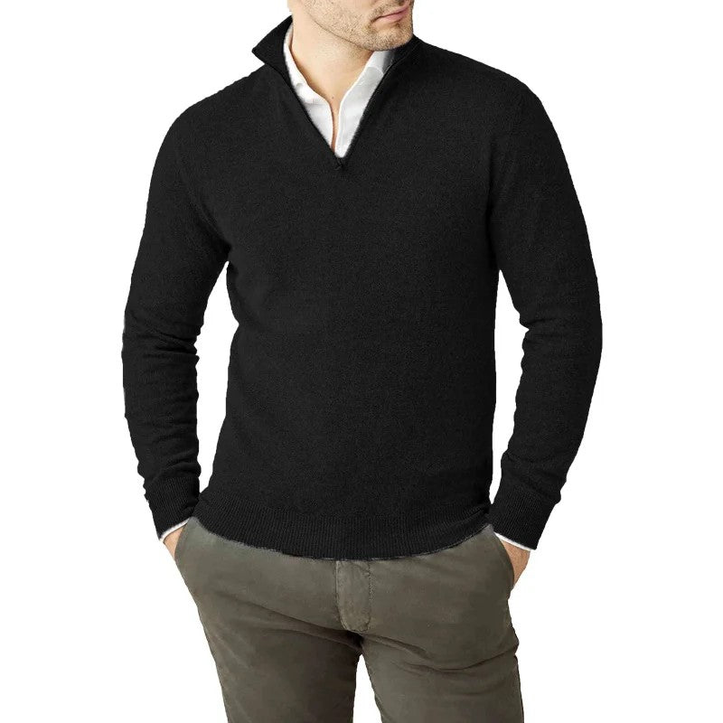 Loookus - Men's New Casual Cashmere Zipper Sweater