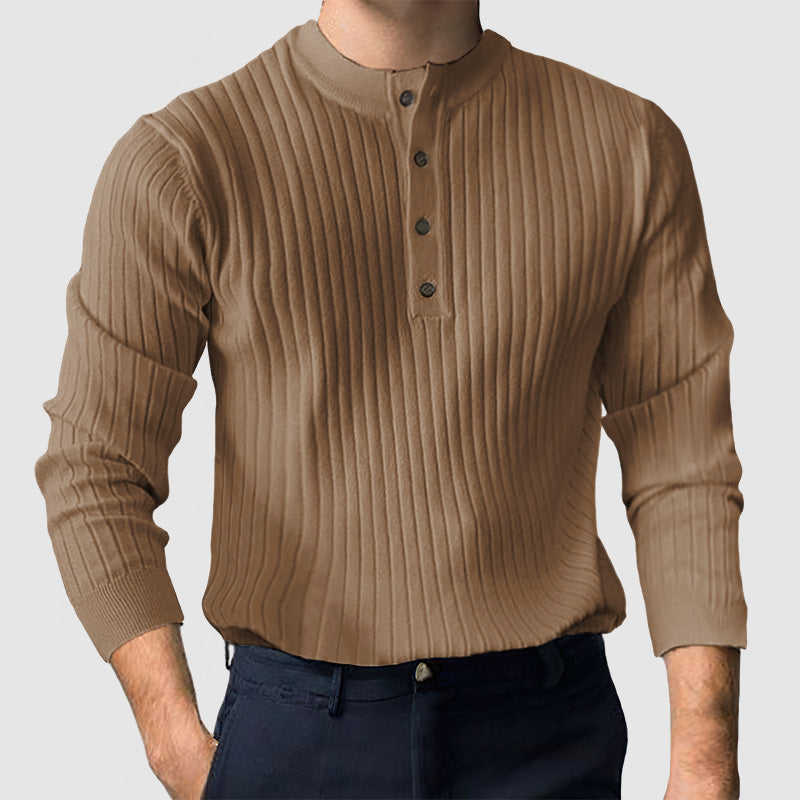 Loookus - Gentleman's Casual Henley Shirt