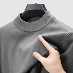 Loookus - Men's Basic Bottom Cashmere Sweater