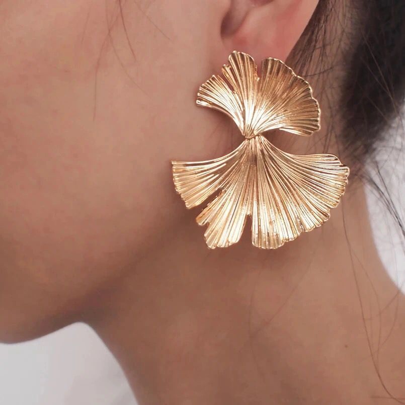 Loookus - Geometric Metal Earrings