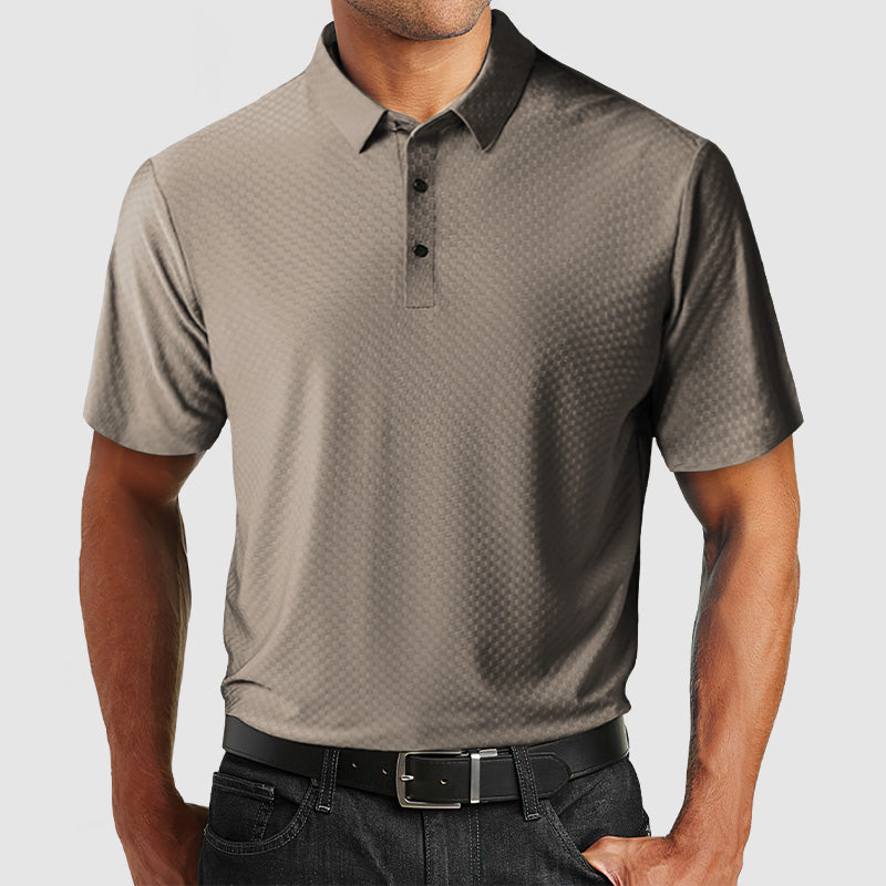 Loookus - Gentleman's High Quality Ice Silk Textured Polo Shirt