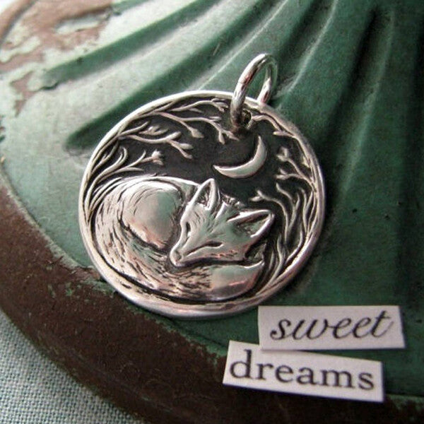 Loookus - Fox Moon Pendant Necklace