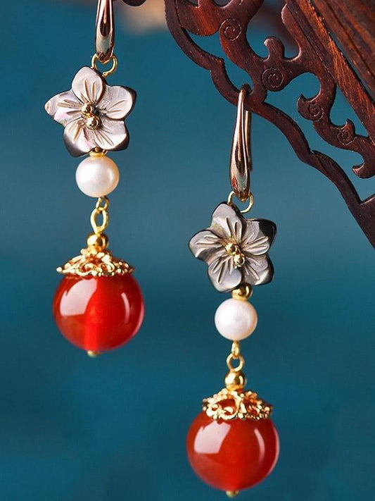 Loookus - Original Agate Shell Eardrop Earrings