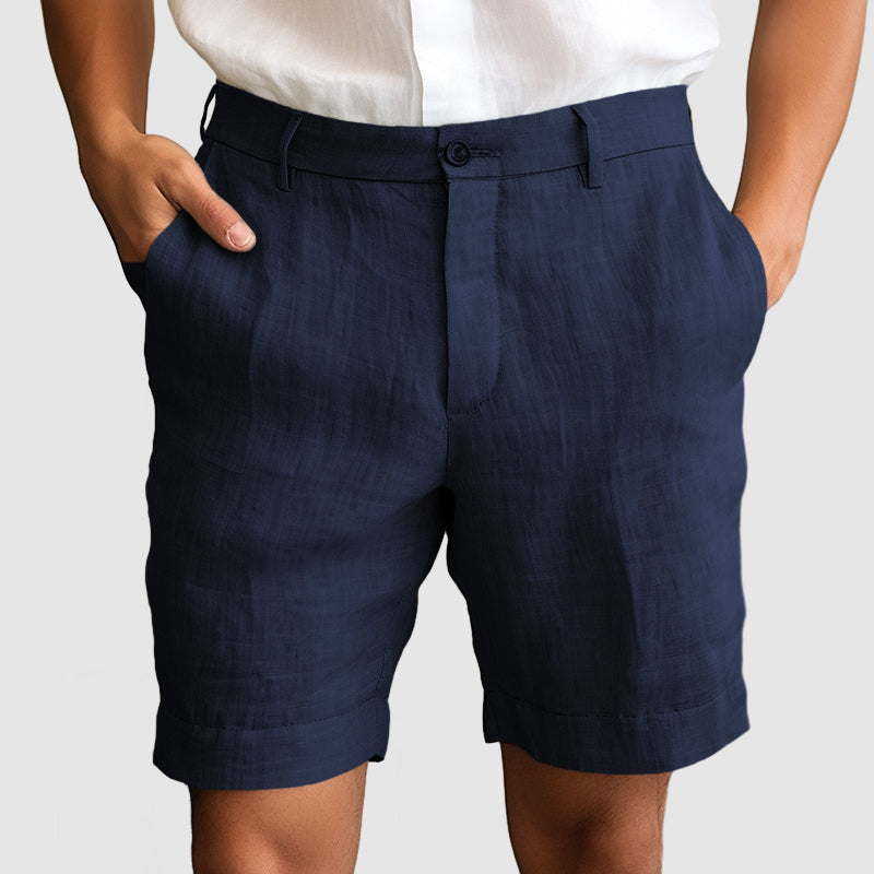 Loookus - Gentleman's Casual Cotton Linen Shorts