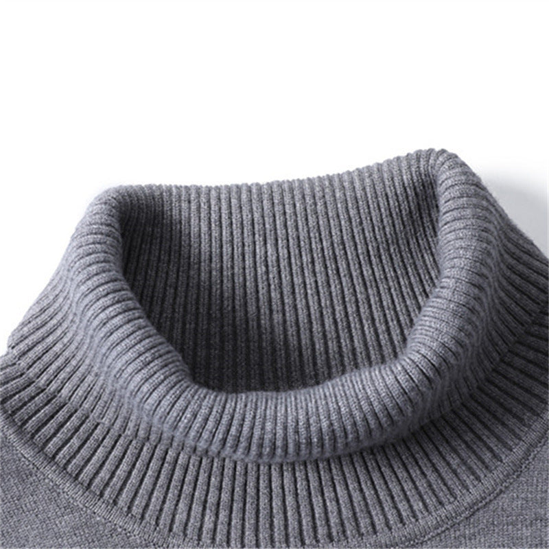 Loookus - Men's Turtleneck Basic Cashmere Base Sweater