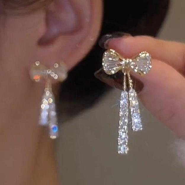 Loookus - Crystal Butterfly Earrings