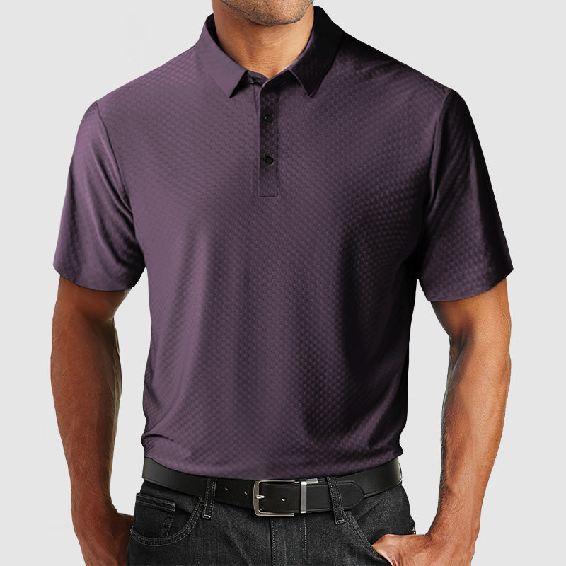 Loookus - Gentleman's High Quality Ice Silk Textured Polo Shirt