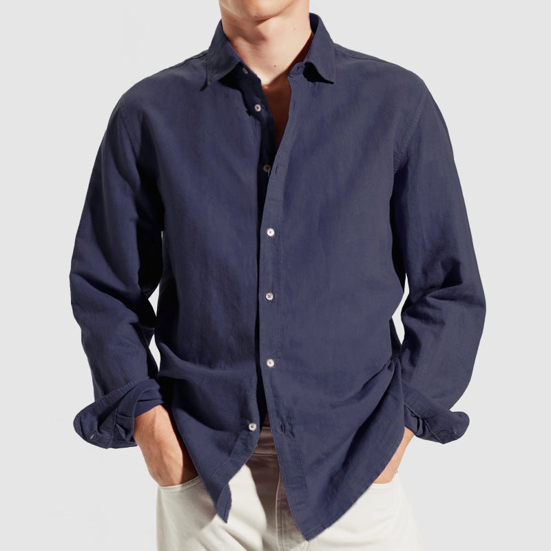 Loookus - Men's Casual Regular Fit Soft Cotton Shirt