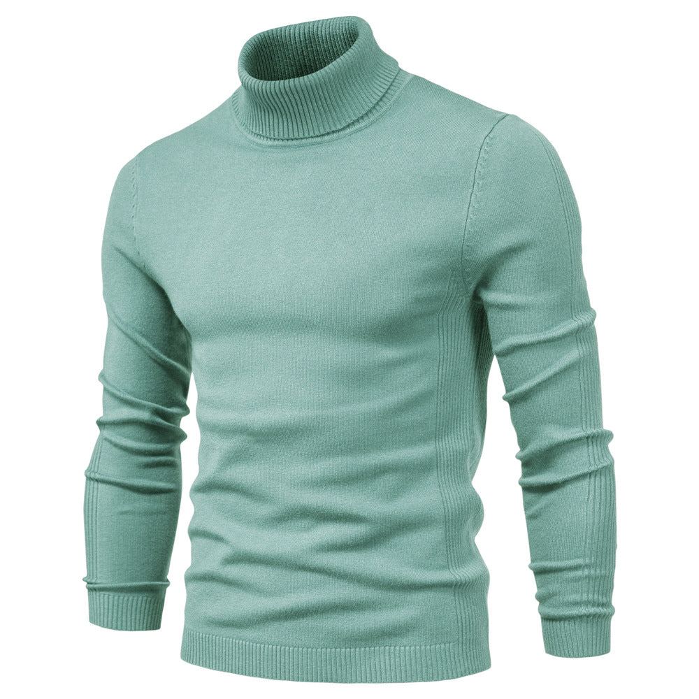 Loookus - Men's Turtleneck Basic Cashmere Base Sweater