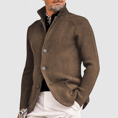 Loookus - Men's Elegant Lapel Knitted Pocket Jacket( NEW )