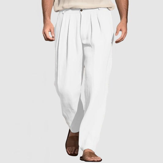 Loookus - Gentleman's casual cotton linen pants
