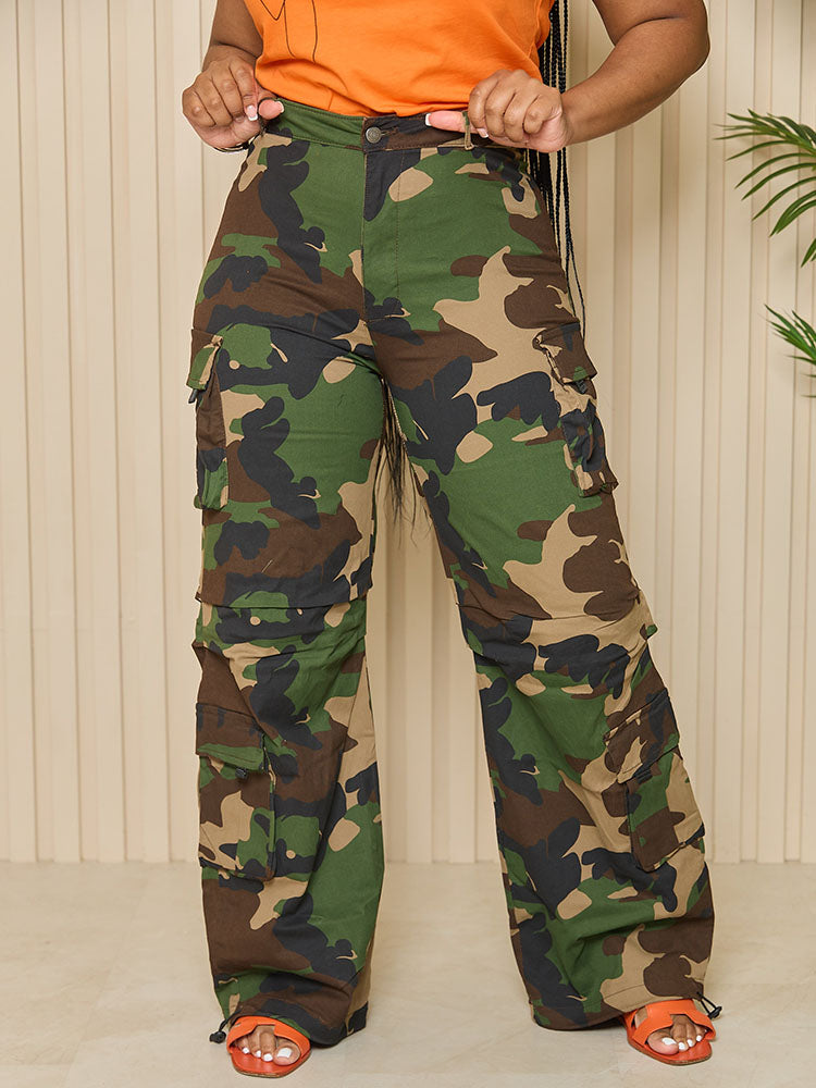 Loookus - Camouflage Cargo Pants