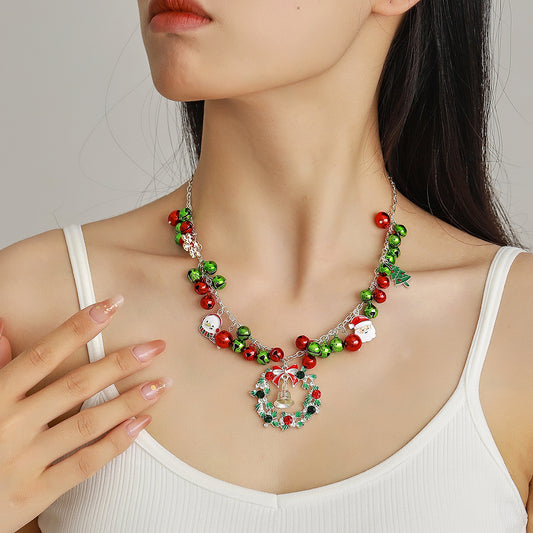 Loookus - Christmas Geometric Alloy Necklace