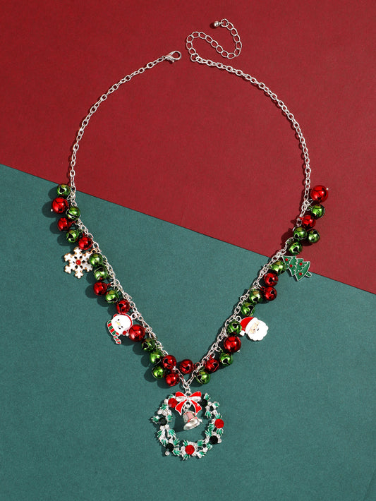 Loookus - Christmas Geometric Alloy Necklace