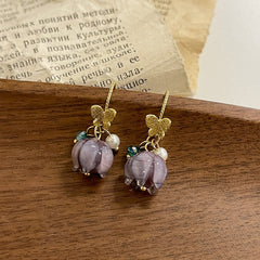 Loookus - Elegance Bloom Butterfly Earrings Chic Minimalist Design