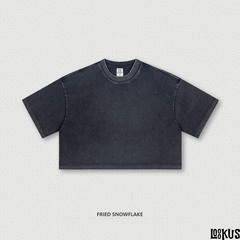 Loookus-Casual Loose Crop Top Sports Tee
