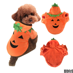 Loookus - Halloween Pumpkin Costume for Cats and Dogs-A